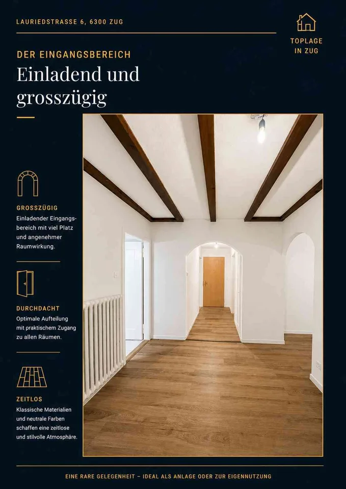 Attraktive 3.5-Zimmer-Eigentumswohnung an zentraler Lage in Zug