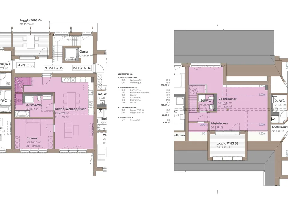 Vollholz 3.5 Zimmer Maisonettewohnung