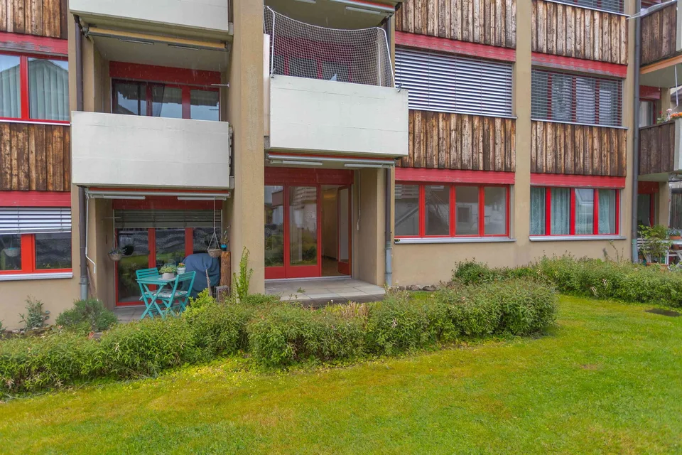 praktische, zentrale 2½-Zimmer-Gartenwohnung