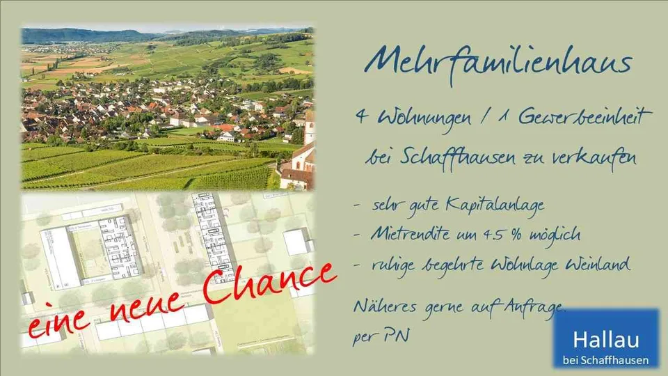 Mehrfamilienhaus bei Schaffhausen zu verkaufen