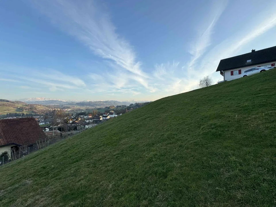 Bauland in Bazenheid - Traumhafte Aussicht