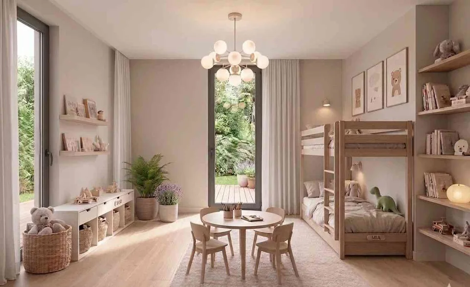Garten Neubau Projekt Apfelblüte 3,5 Zimmer EG mit unverbautem Blick