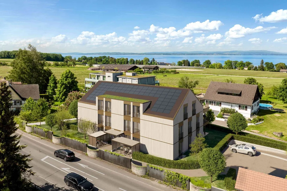 Seeglück - Attika-Dachgeschoss - Pergola & Cheminée-Ofen (3.5, Neubau)