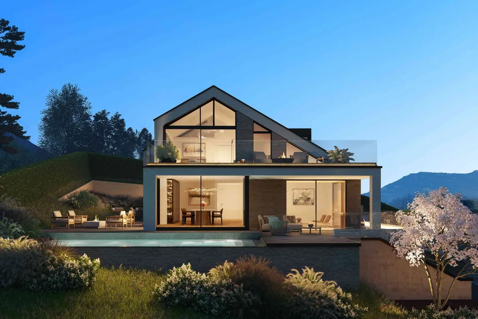 Villa in Kastanienbaum – an bester Lage mit Panoramablick