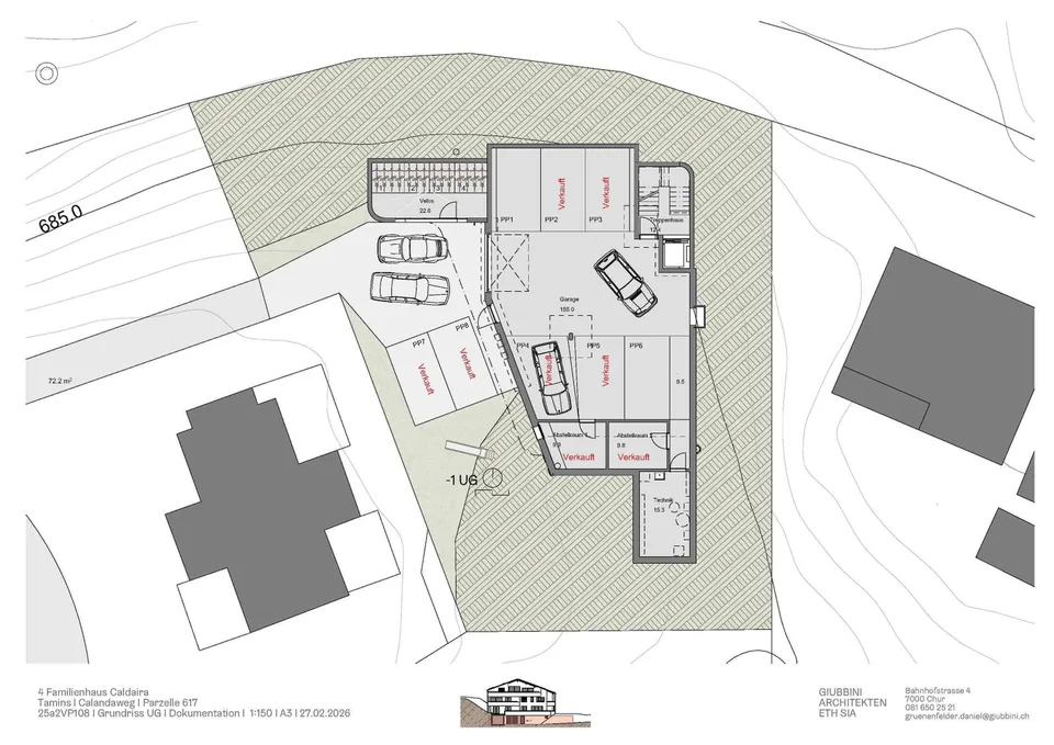 3.5 Zimmer Wohnung im 1.OG Süd-West