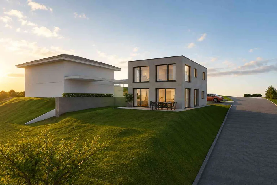 Modernes 5.5-Zimmer-Einfamilienhaus an sonniger Lage mit Carpot