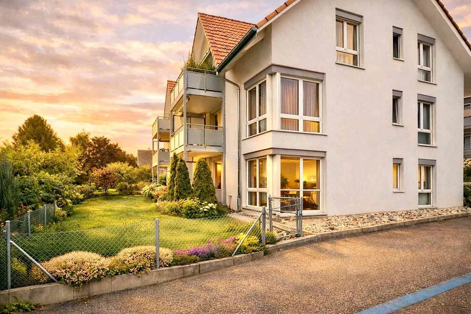 3.5-Zi Gartenwohnung mit Sitzplatz – Bahnhof 5 Min