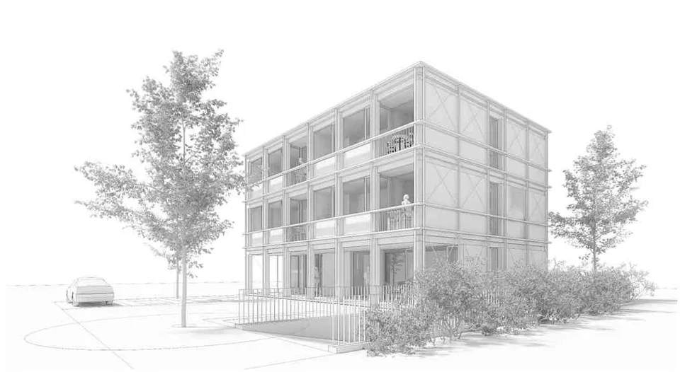 Entwicklungsparzelle mit Bestandsliegenschaft und Projektstudie