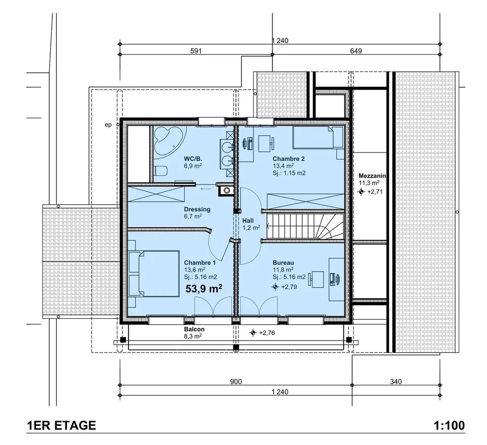 Maison moderne dans quartier résidentiel pour fin 2026/début 2027