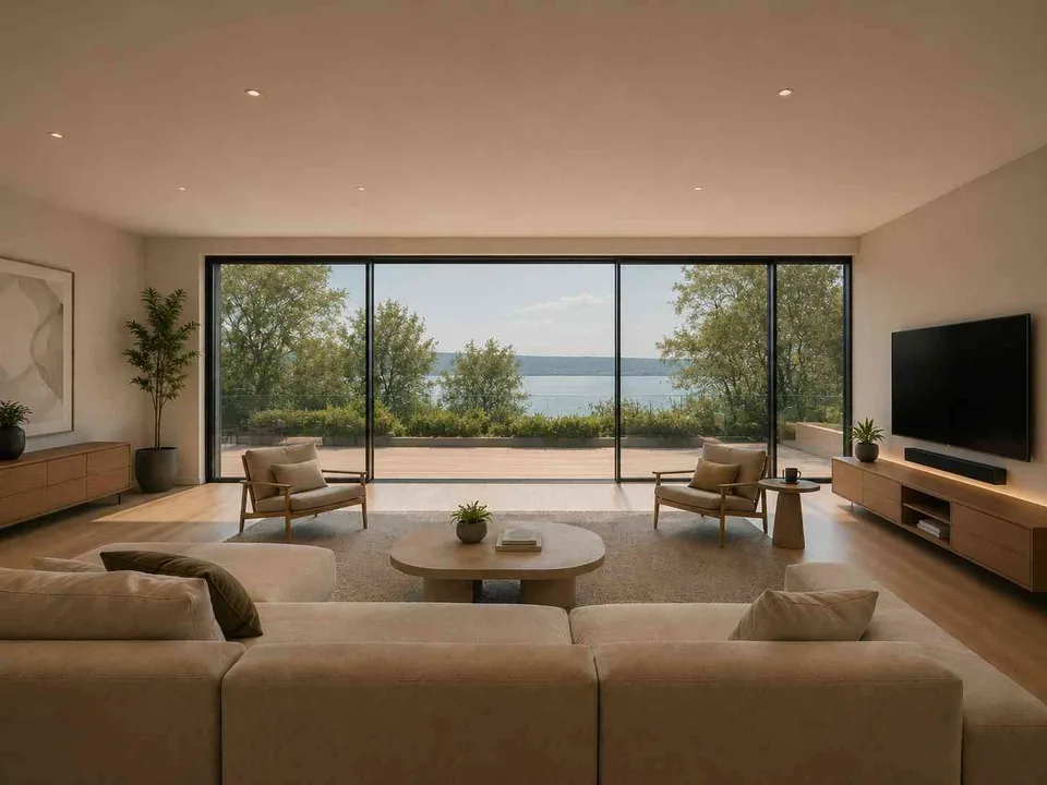 Magnifiques villas avec très belle vue sur le lac de Neuchâtel