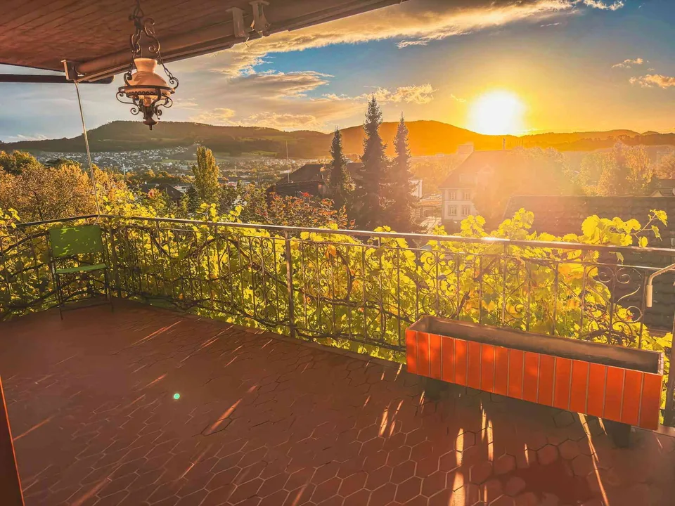 8.5-Zi-EFH mit Logenplatz für Sonnenuntergänge - Nähe ÖV und Schulen