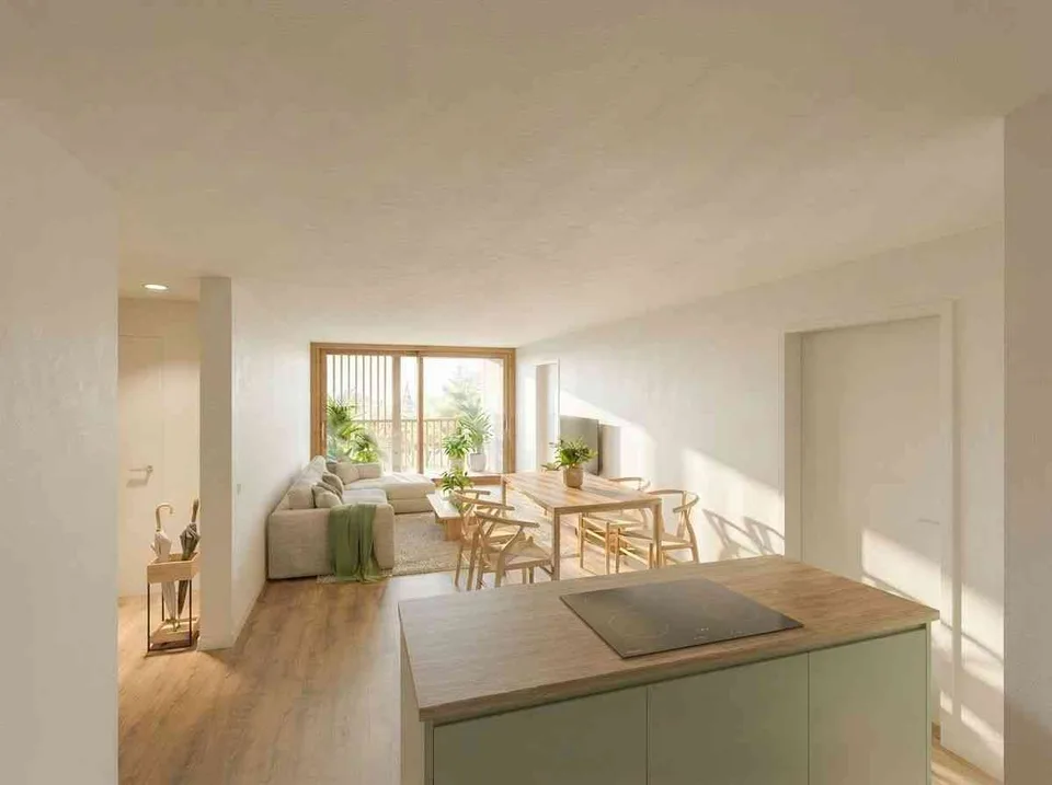 Moderne und nachhaltige 3.5-Zimmer-Wohnung im Dorfzentrum