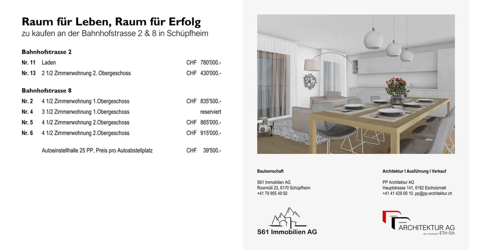Wohnung in bester Lage in Schüpfheim zu verkaufen