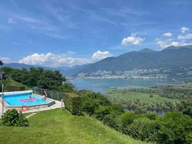 Orgnana - 2,5 Wohnung mit Seeblick und Pool - RENT TO BUY