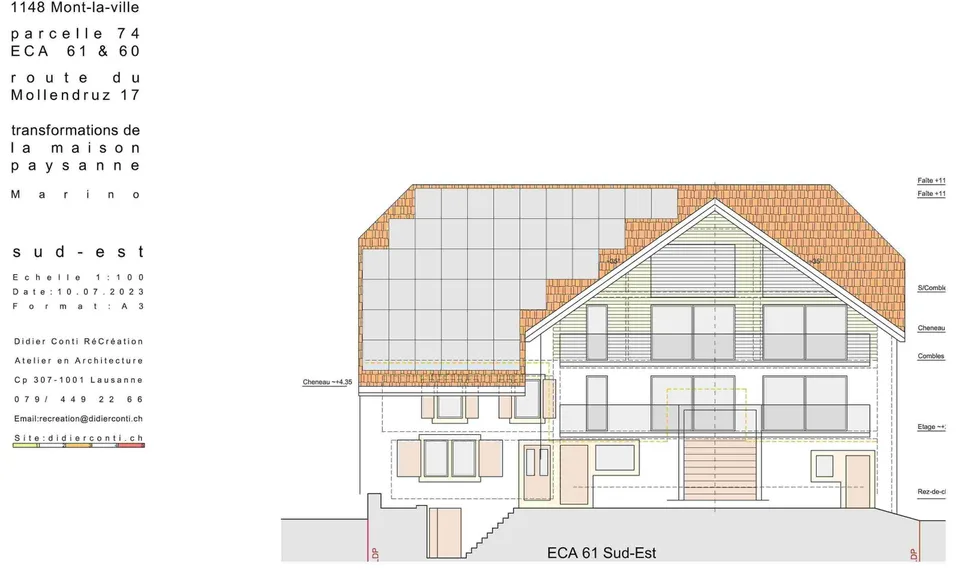 Maison de caractère à vendre – 7 logements - 2 bureaux - Mont-la-Ville