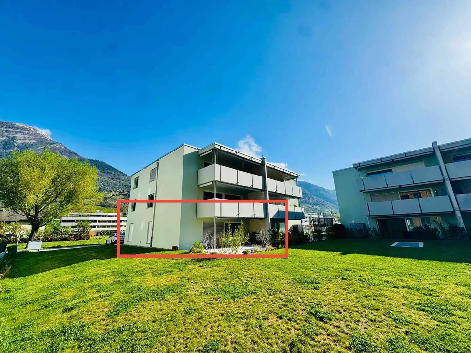 Moderne 3.5-Zimmer-Neubau-Wohnung in Visp Mit Garage