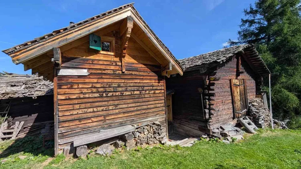 Behagliches Maiensäss bei der Brandalp in Unterbäch