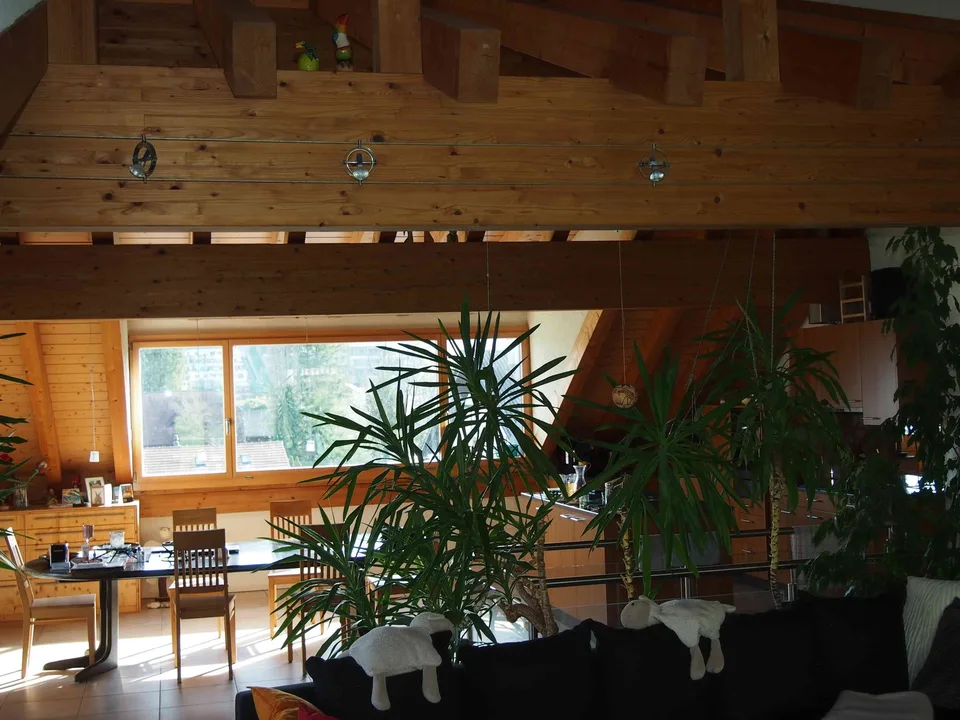 Thierachern, 5.5 - Zimmer-Maissonette & Gewerbe/Lagerraum
