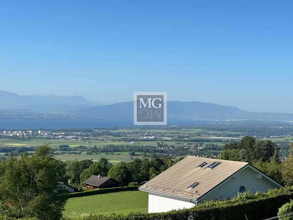 Arzier-Le Muids: Superbe villa de 7 pièces avec vue Lac et Mont-Blanc