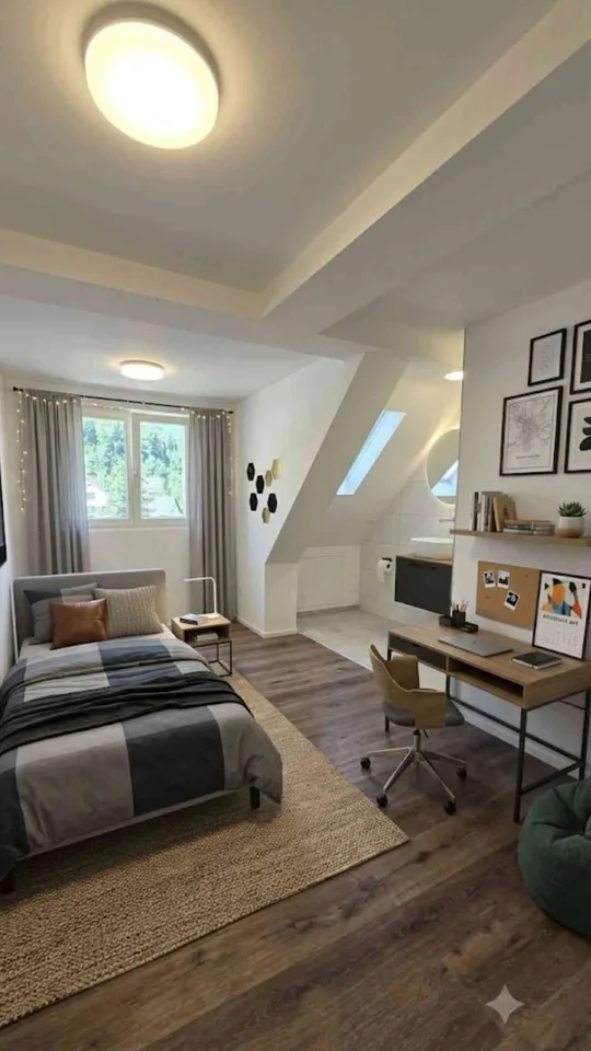 Dachgeschoss Wohnung kernsaniert