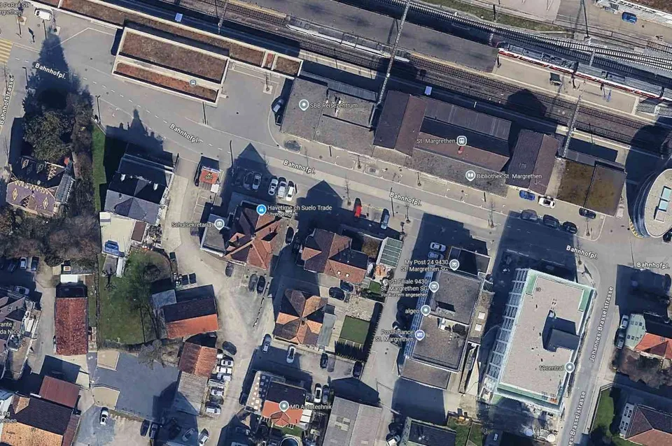 Parkplatz im Zentrum von St. Margrethen