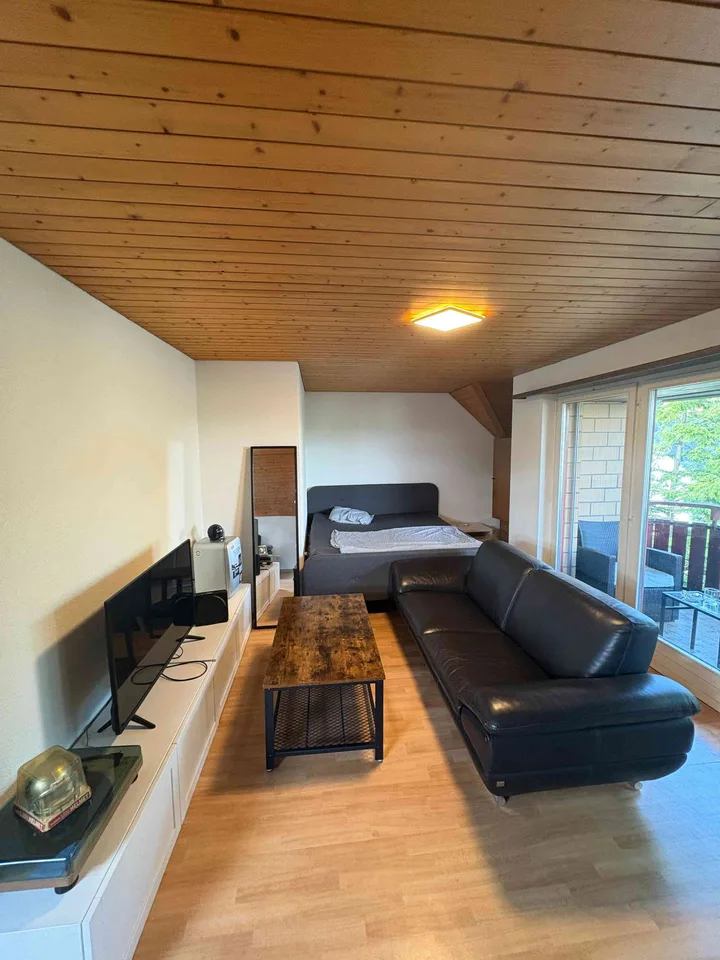Gemütliche Dachwohnung mit Balkon in ruhigem Quartier