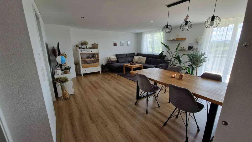 Moderne 4.5 Zimmerwohnung mit Traumhafter Bergsicht