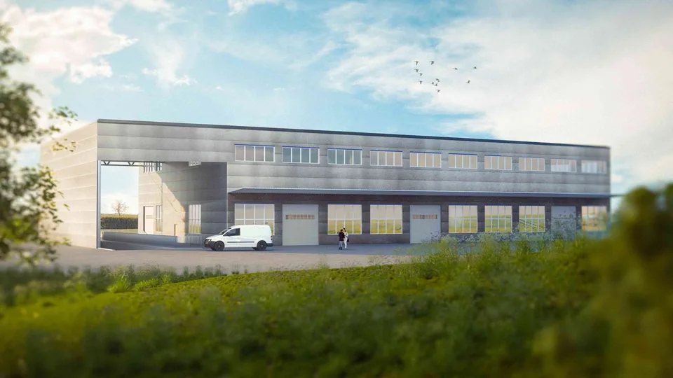 attraktive Gewerbehalle, Industrie wie auch Büroflächen