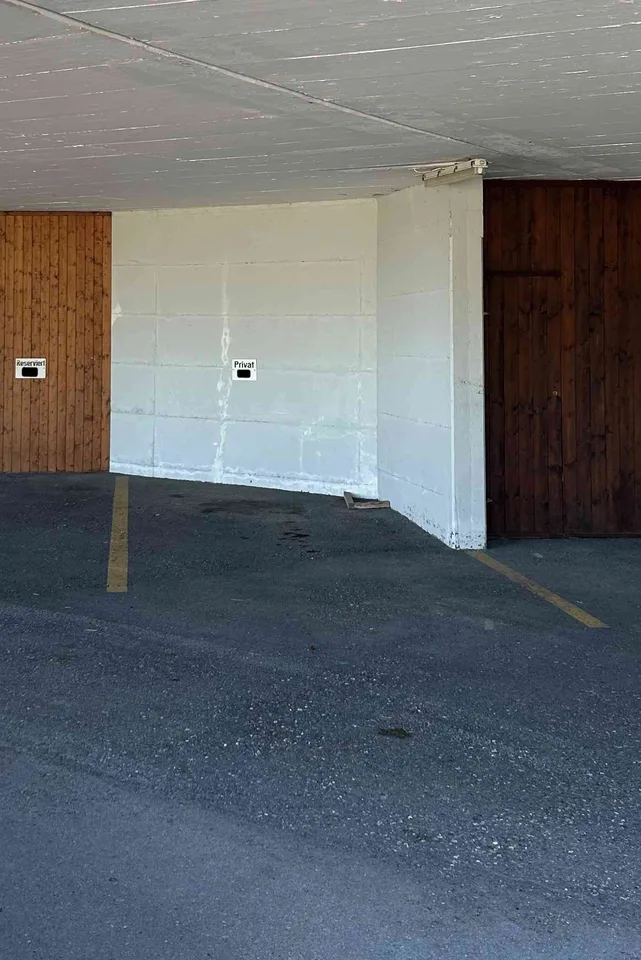 Offener bedachter Garagenplatz / Auto-Parkplatz überdeckt/Wetterschutz