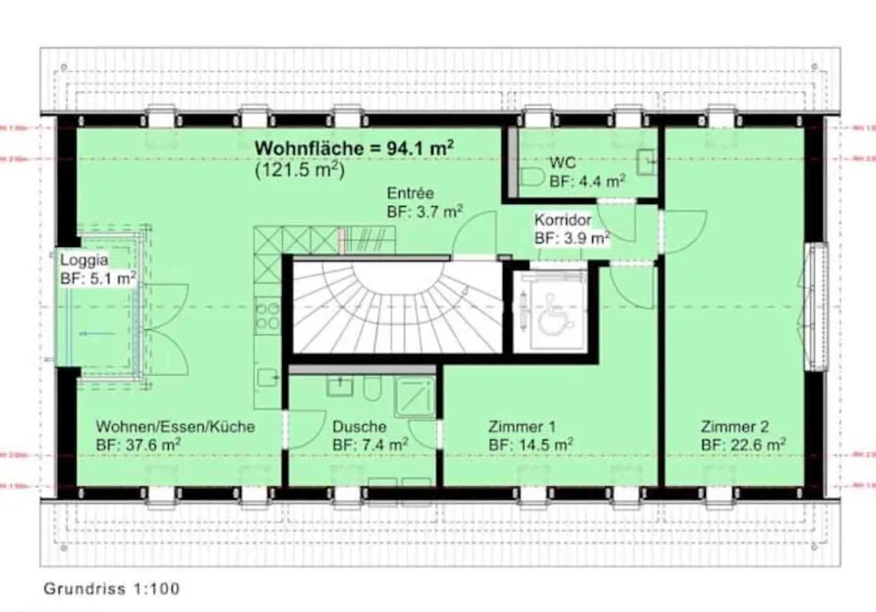 Moderne 3.5 Zimmer Dachwohnung