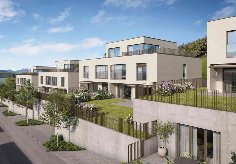 Erstbezug: Stilvolle 2-Zimmer-Wohnung mit Eichenparkett und Sitzplatz