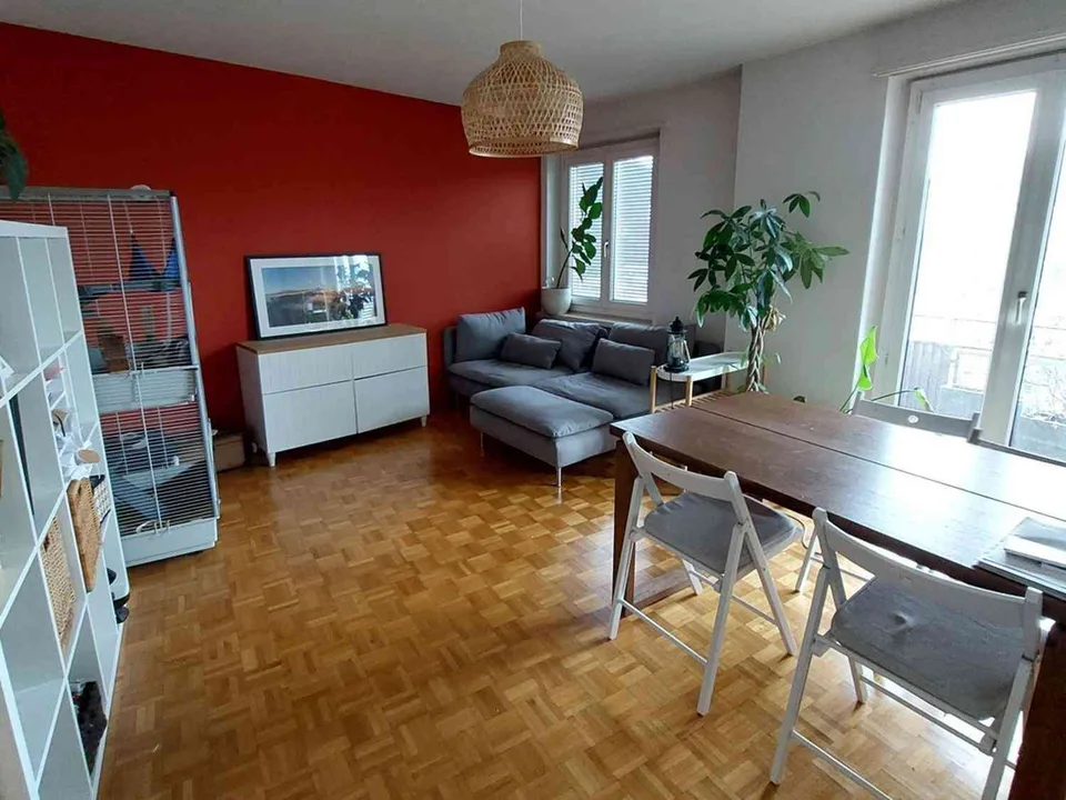 2-Zimmer-Ferienwohnung in Baden mit Blick auf die Limmat