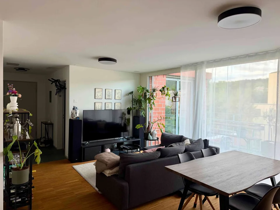 Gemütliche 3,5 Zimmer Wohnung, Möbliert + Tiefgarage