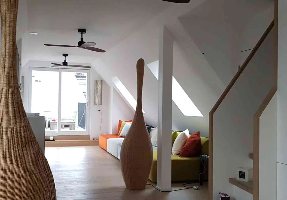 120m2 Loft, zentral, möbliert, grosse Dachterrasse