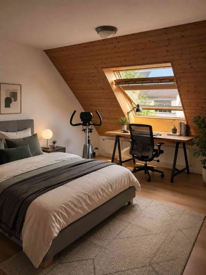 Exclusive 5.5-Room Gallery Penthouse with Fireplace and Greenery Views