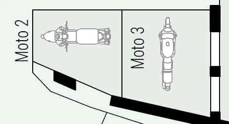 2 gedeckte Motorradparkplätze (optional auch für Kleinwagen)