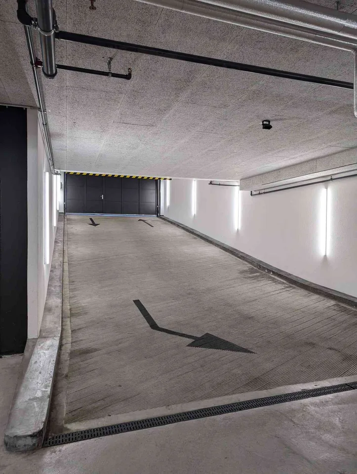 Underground parking near Wiedikon station