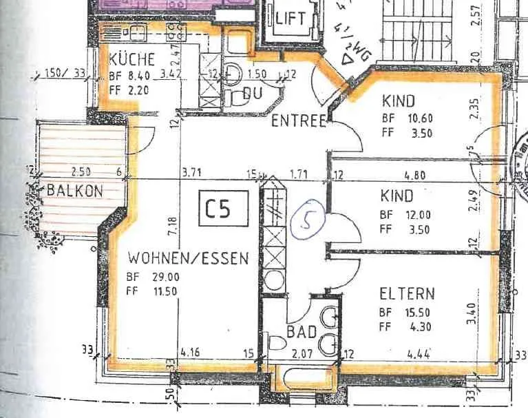 4.5 Zimmer, Wohnung mit Tiefgaragenplatz