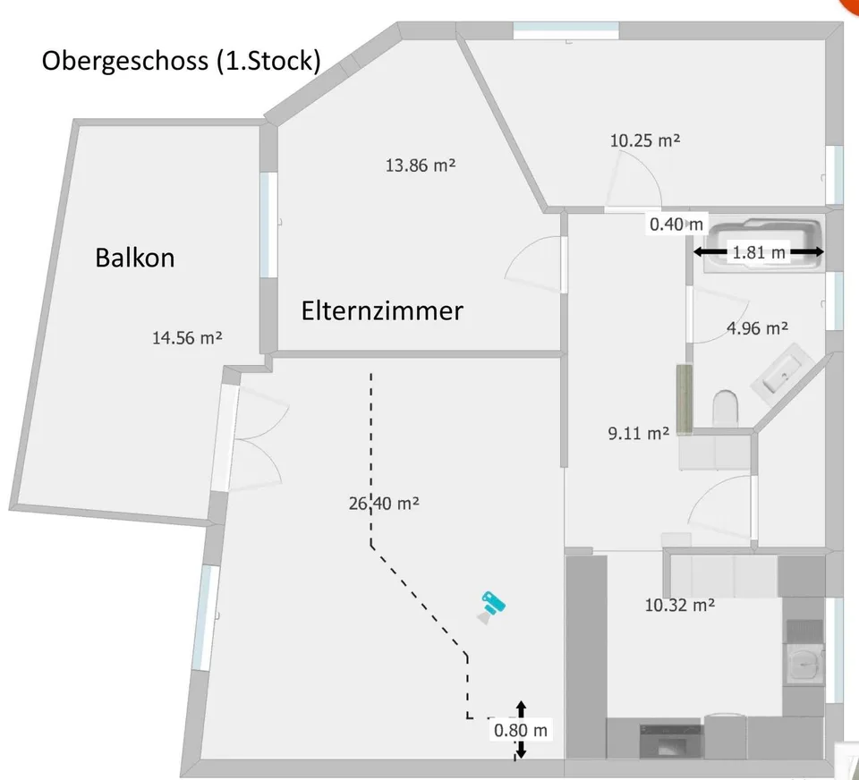 Charmante 4.5-Zimmer-Attika-Maisonette plus Galerie in ruhiger Lage