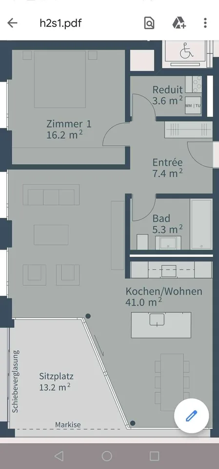 Sonnige 2.5 Zimmer Wohnung