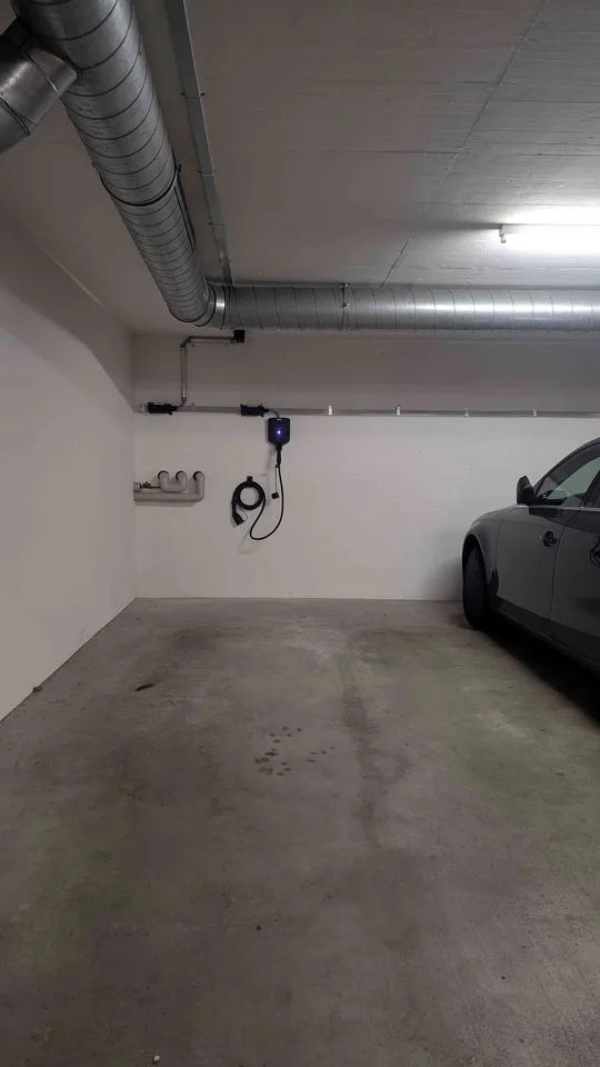 E-Parkplatz in Tiefgarage