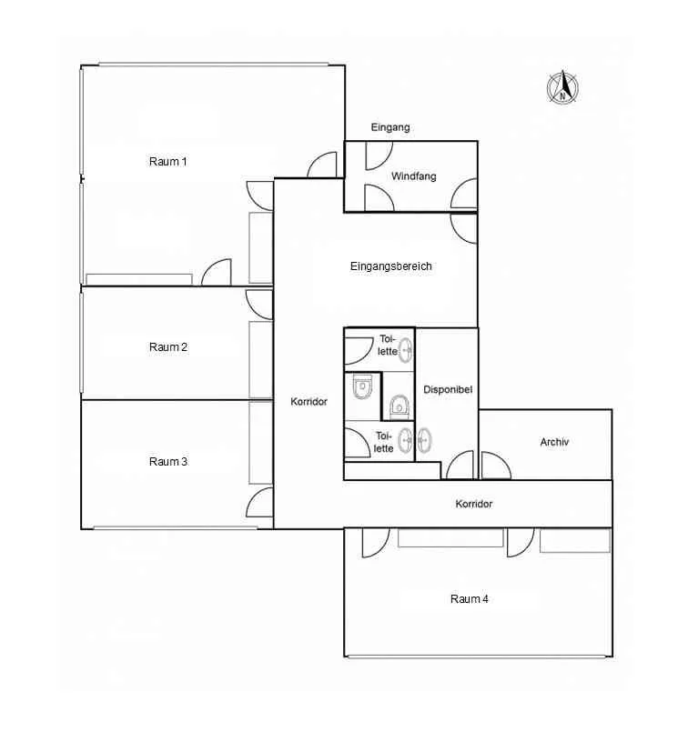 Ideale Gewerbe-/Büroräumlichkeiten in Unterengstringen 180m2 (ab 55m2)
