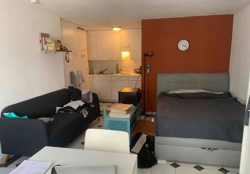 Möbliertes Studio mit gemeinsam genutztem Sitzplatz