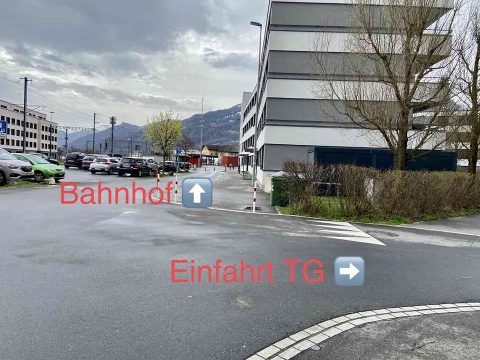 Grosszügiger Tiefgaragenplatz beim Bahnhof Sargans