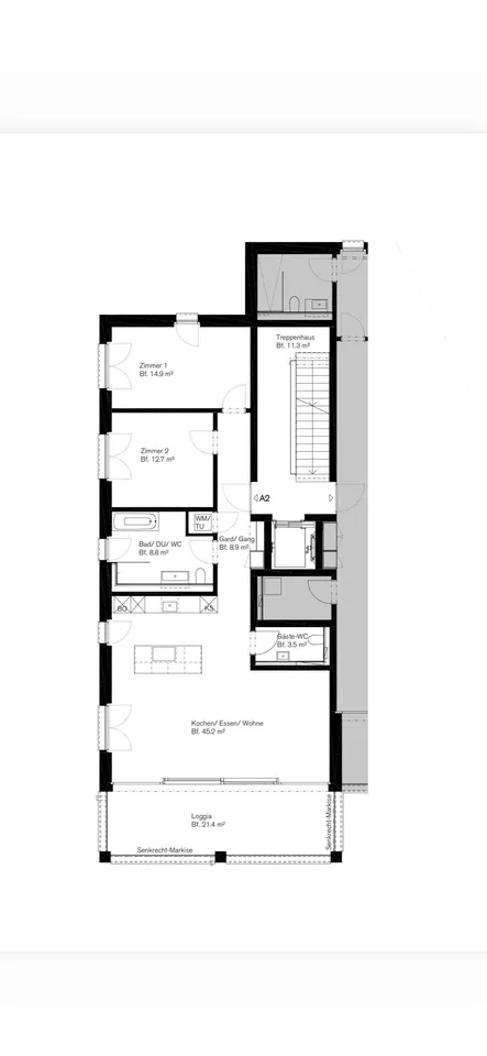 Zu Vermieten 3.5-Zimmerwohnung
