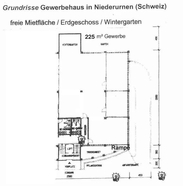 Gewerbehaus grosszügige Fläche
