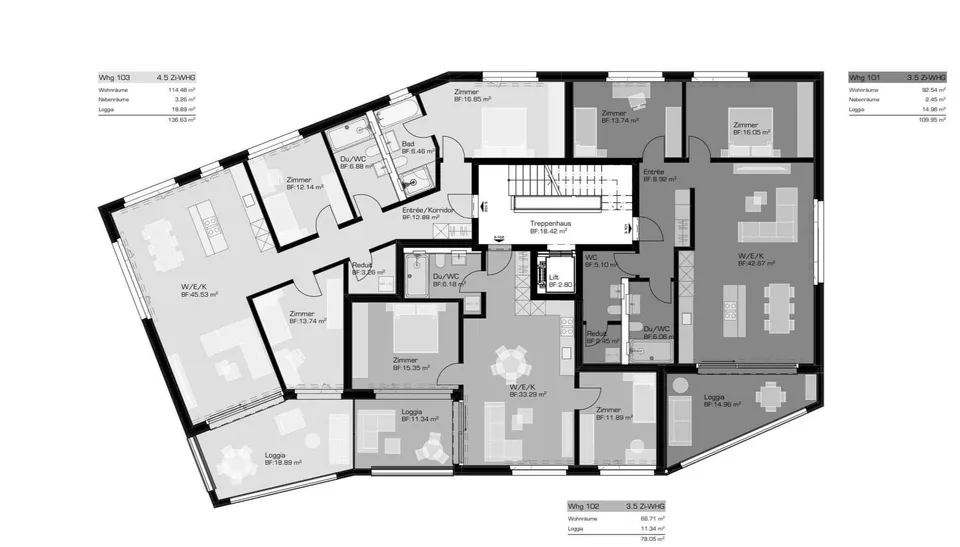 Schöne und moderne 3 1/2 Wohnung