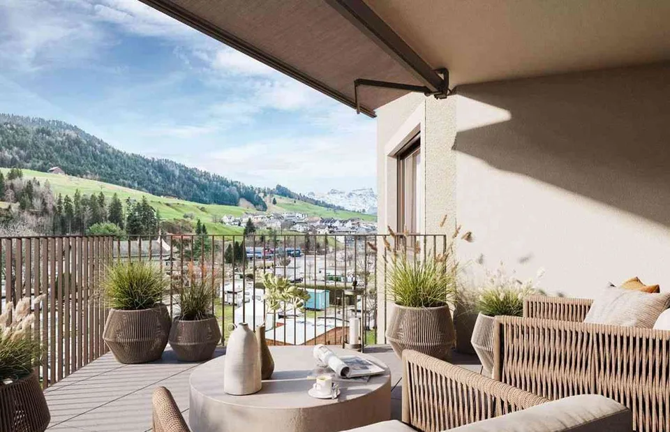 Attraktive 3.5 Zi-Wohnung in zentraler Lage in Sattel - Neubau 2026