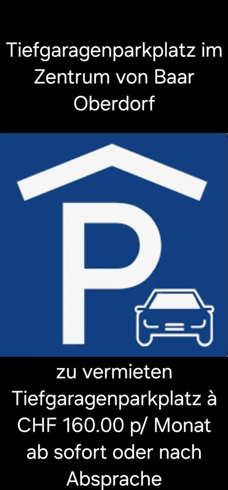 Tiefgaragenparkplatz