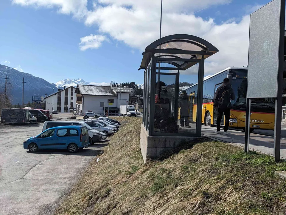 in 7031 Laax (Marcau) Wohnung Nr.29 mit Balkon, mit Küche mit Dusche